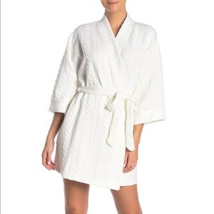 Jessica Simpson Textured Tie Front Robe